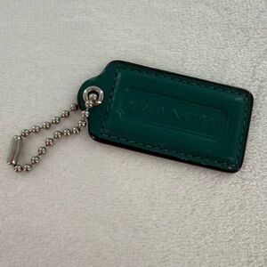 Coach Green Bag Tag
